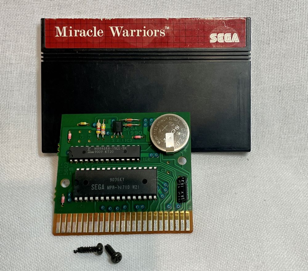 List of SEGA Master System Games with Save Batteries