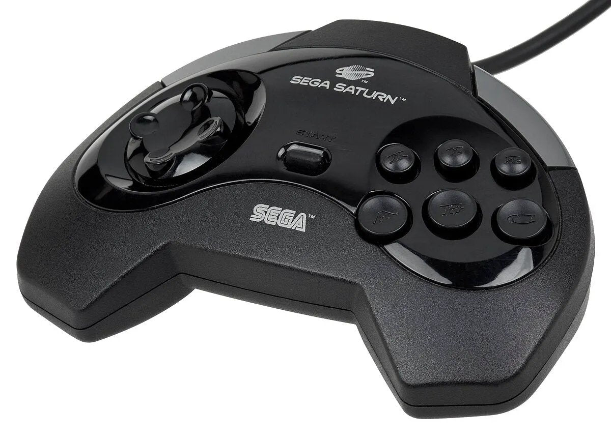 Controller | Sega Saturn | Black MK-80301 Saturn Controller Model 1 Game Controllers Controllers & Attachments Sega