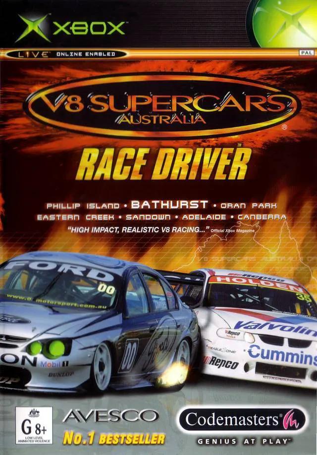 Game | Xbox | V8 Supercars Australia Race Driver Physical Video Games Game Microsoft