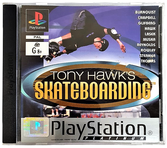 Game | Sony PlayStation PS1 | Tony Hawk's Skateboarding (Platinum) Physical Video Games Game Sony