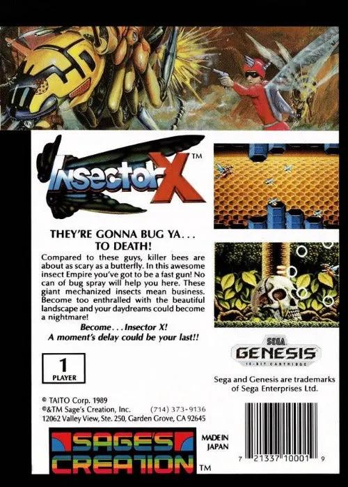 Game | Sega Genesis | Insector X Physical Video Games Game Sega