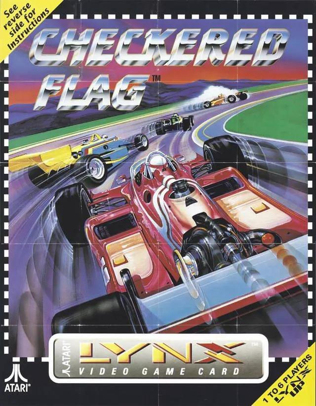 Game | Atari Lynx | Checkered Flag Physical Video Games Game Atari