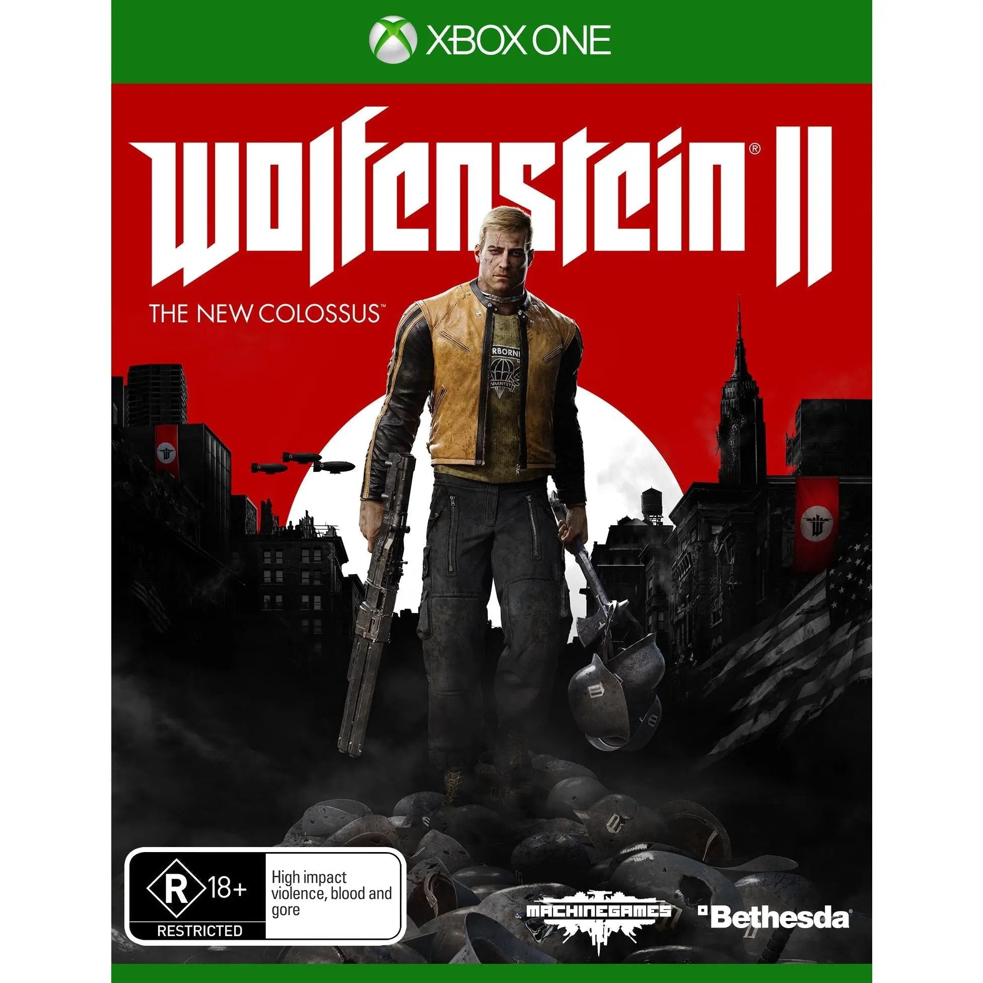 Game | Xbox One | Wolfenstein II: The New Colossus Physical Video Games Game Microsoft