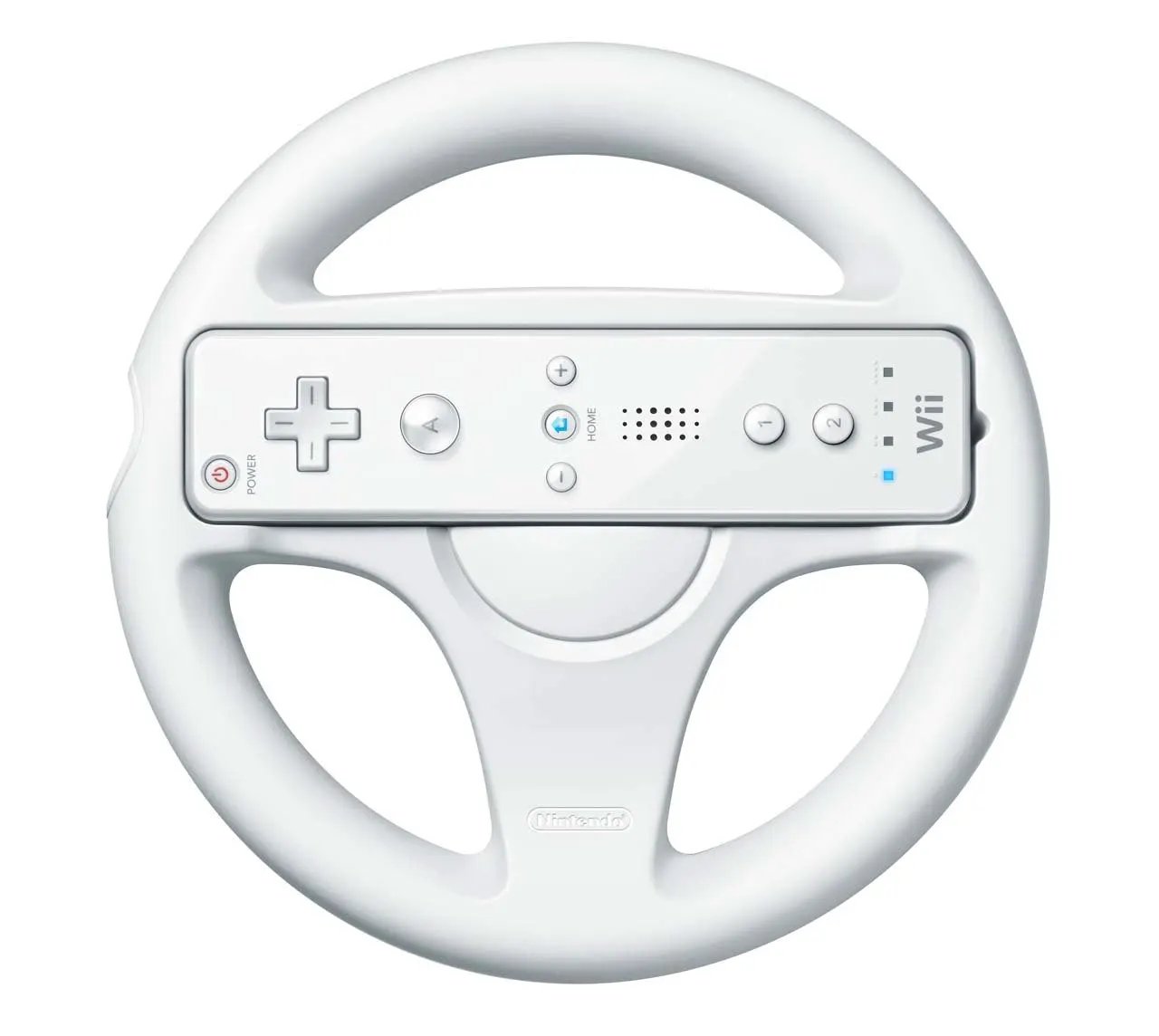 Accessory | Nintendo Wii | Genuine White Controller Steering Wheel Home Game Console Accessories Accessory Nintendo