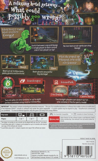 Game | Nintendo Switch | Luigi's Mansion 3