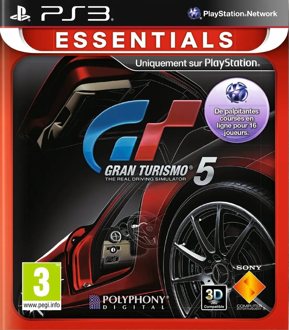 Game | Sony PlayStation PS3 | Gran Turismo 5 (Essentials) Physical Video Games Game Sony