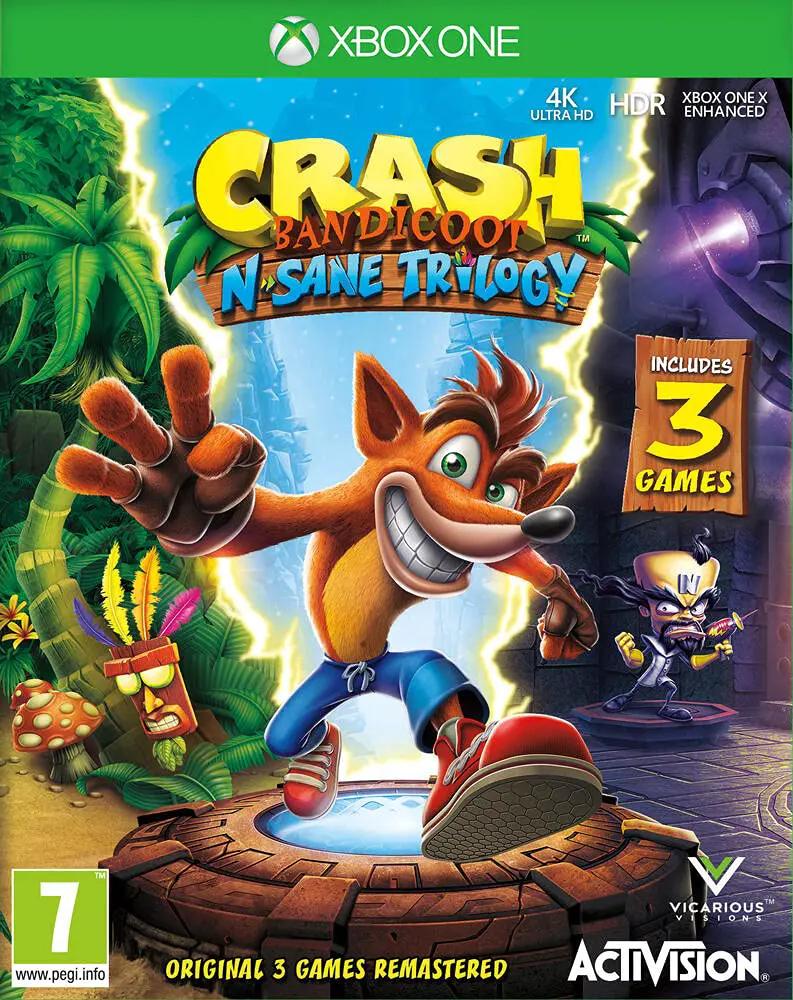Game | Xbox One | Crash Bandicoot N Sane Trilogy Physical Video Games Game Microsoft
