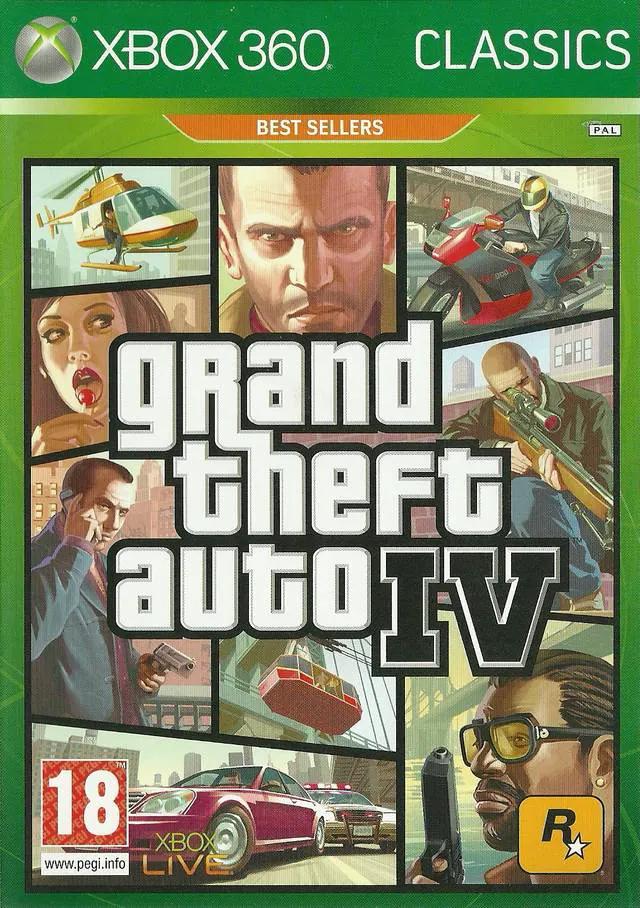 Game | Xbox 360 | Grand Theft Auto IV (Classics) Physical Video Games Game Microsoft