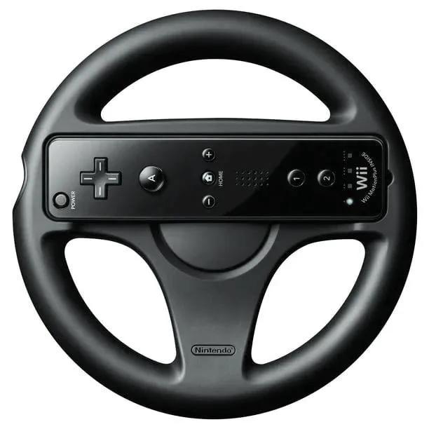 Accessory | Nintendo Wii | Genuine Black Controller Steering Wheel Home Game Console Accessories Accessory Nintendo