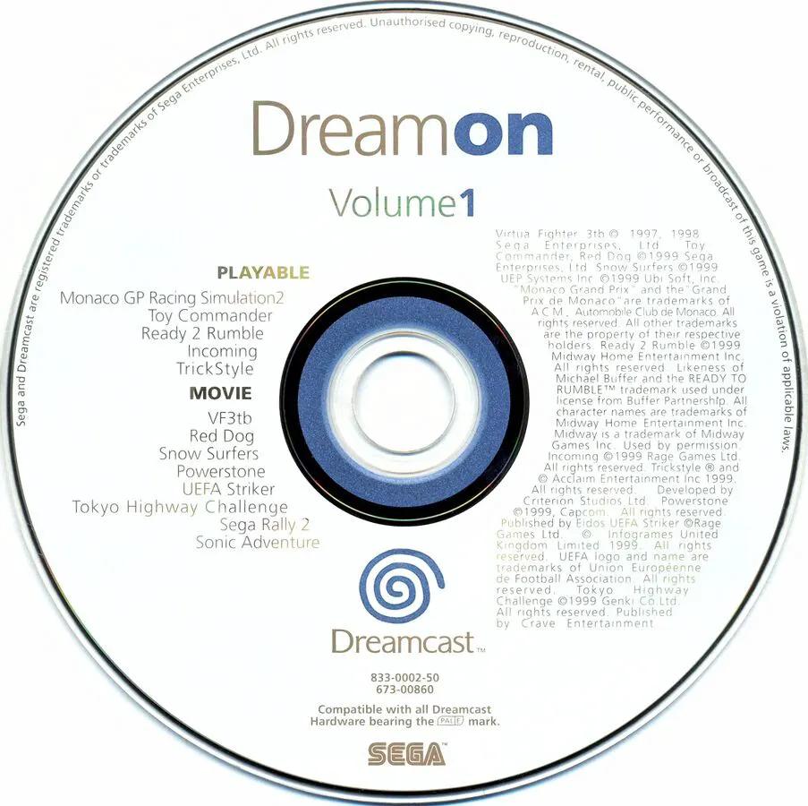 Game | Sega Dreamcast | Dream On Volume 1 Physical Video Games Game Sega