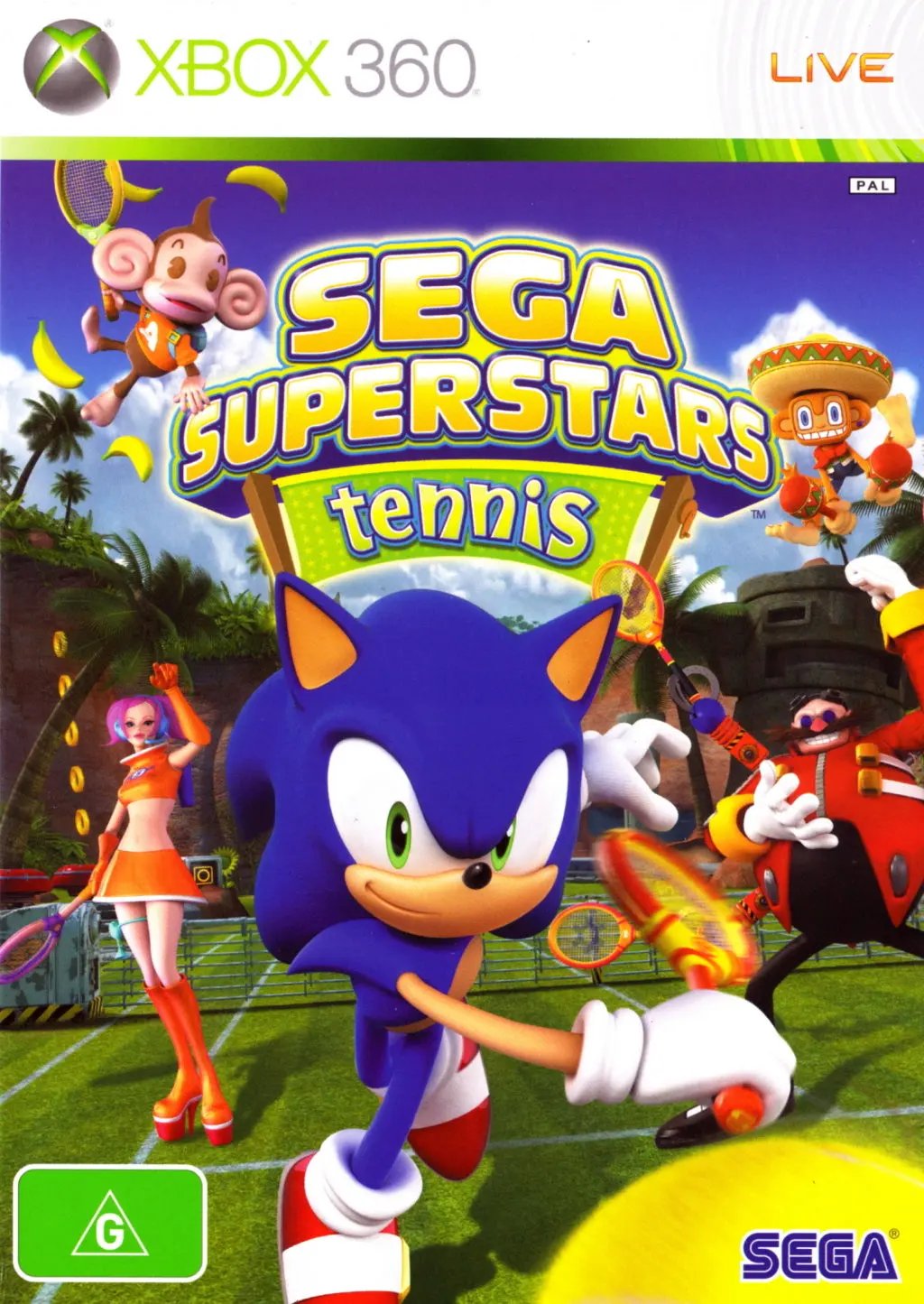 Game | Xbox 360 | Sega Superstars Tennis Physical Video Games Game Microsoft