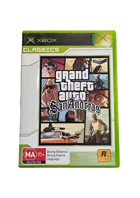 Game | Xbox | Grand Theft Auto San Andreas (Classics) Physical Video Games Game Microsoft