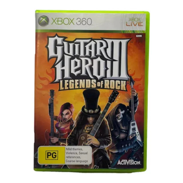 Game | Xbox 360 | Guitar Hero III: Legends Of Rock Physical Video Games Game Microsoft