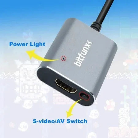 Accessory | Nintendo SNES N64 GameCube | HDMI Adapter Zero Lag 1080p S-Video Home Game Console Accessories Accessory Nintendo