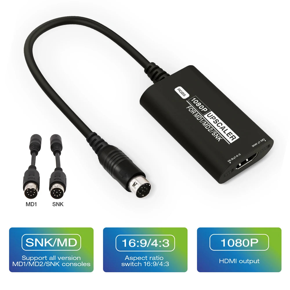 Accessory | Sega Mega Drive Master System SNK | HDMI adapter