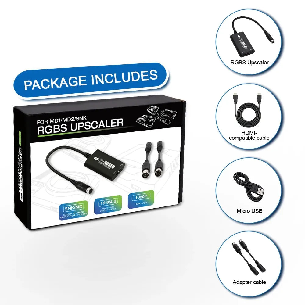 Accessory | Sega Mega Drive Master System SNK | HDMI adapter Home Game Console Accessories Accessory Sega
