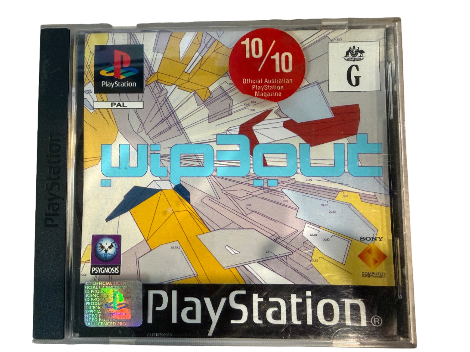 PlayStation game WiPEOUT 3 PS1 PAL black label