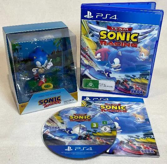 Game | Sony PlayStation PS4 | Sonic Team Racing + Sonic Figurine Boxed Physical Video Games Game Sony