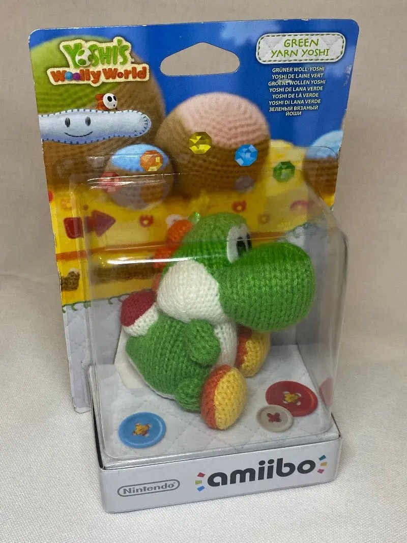 Accessory | Nintendo | Amiibo Yoshi's Woolly World Green + Pink Home Game Console Accessories Accessory Nintendo