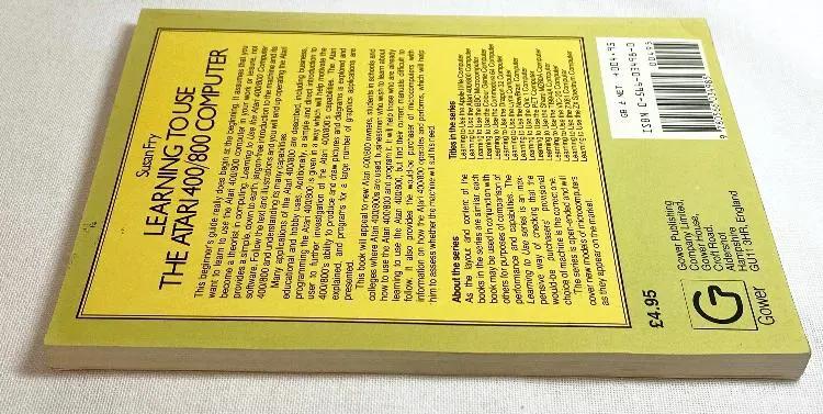 Book | Gower Publishers | Learning To Use The ATARI 400/800 Computer Books Book Gower Publishing