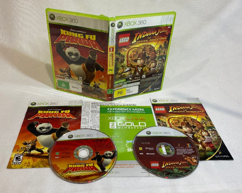 Console | Xbox 360 Elite | Boxed Console With Lego Indiana Jones and Kung-Fu Panda