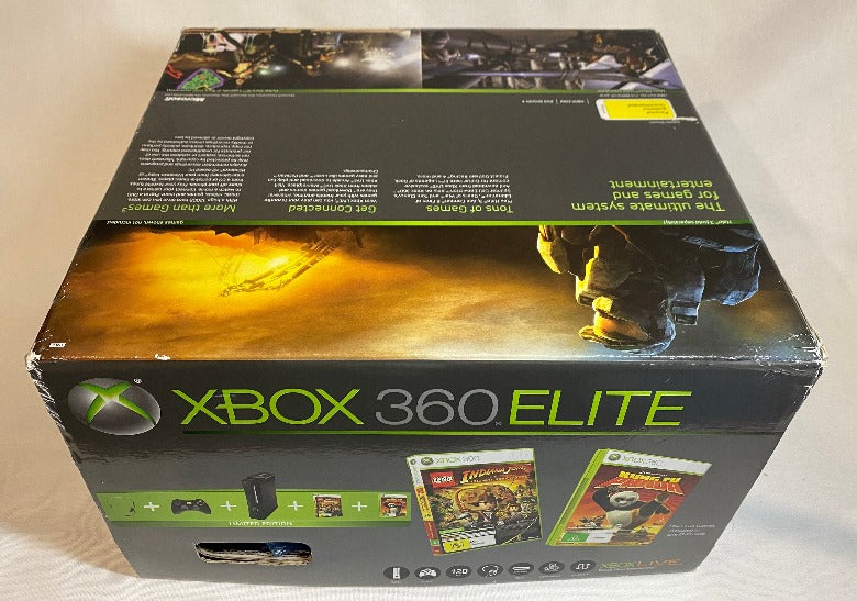 Console | Xbox 360 Elite | Boxed Console With Lego Indiana Jones and Kung-Fu Panda