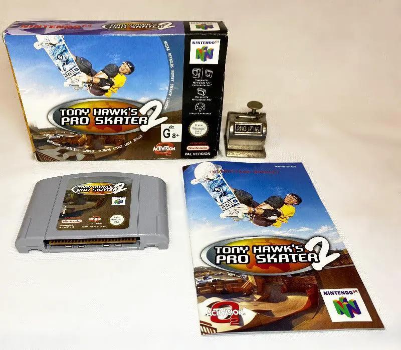 Game | Nintendo N64 | Tony Hawk's Pro Skater 2 Physical Video Games Game Nintendo