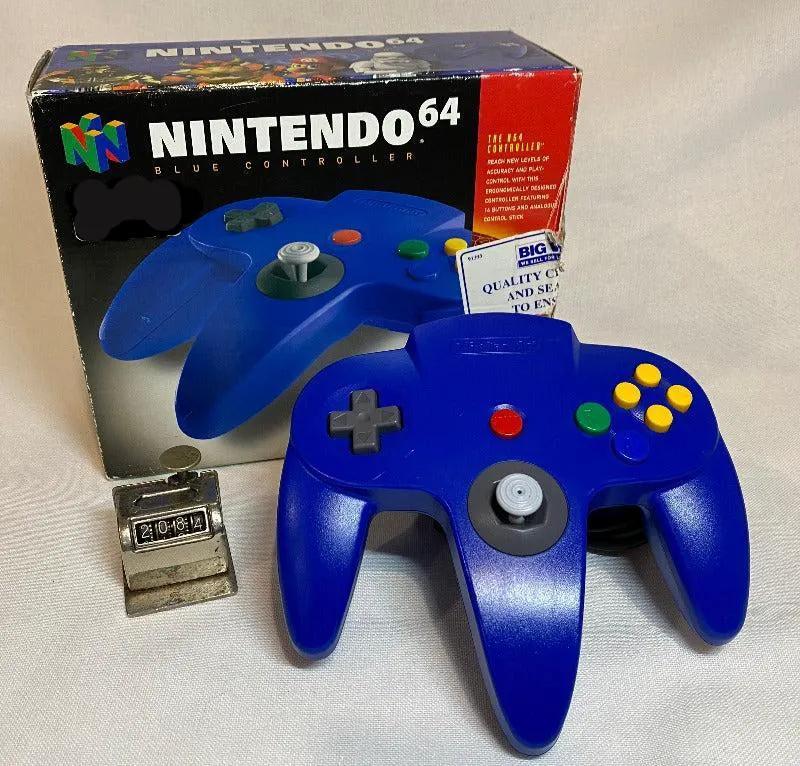 Controller | Nintendo N64 | Blue Boxed Controller Video Game Console Accessories Controllers & Attachments Nintendo
