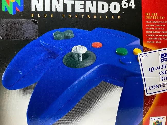 Controller | Nintendo N64 | Blue Boxed Controller Video Game Console Accessories Controllers & Attachments Nintendo