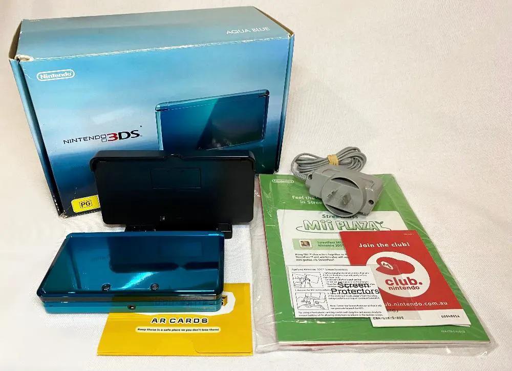 Console | Nintendo 3DS | Aqua Blue Boxed 3DS Console Set Video Game Consoles Console Nintendo