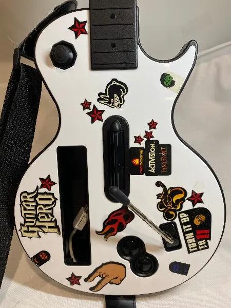Controller | Nintendo Wii | Gibson White Guitar Hero Guitar Game Controllers Controllers & Attachments Nintendo