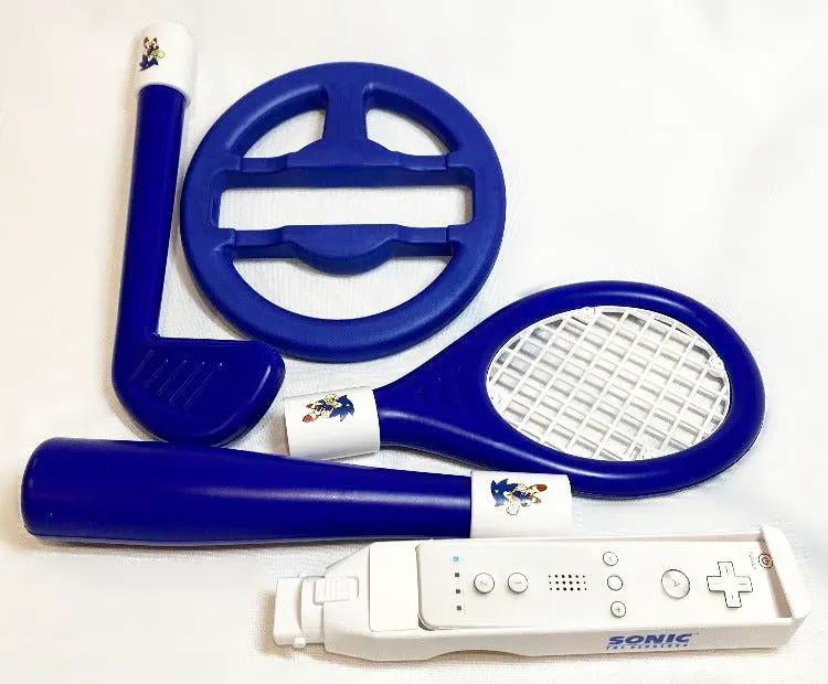 Accessory | Nintendo Wii | Aftermarket Sonic Wheel Bat Golf Tennis Set Home Game Console Accessories Accessory Nintendo