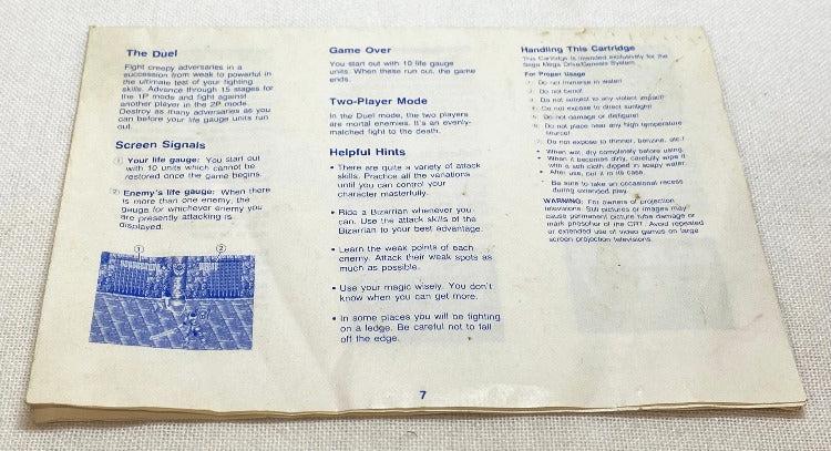 Game | Sega Mega Drive | Golden Axe II (Gold)