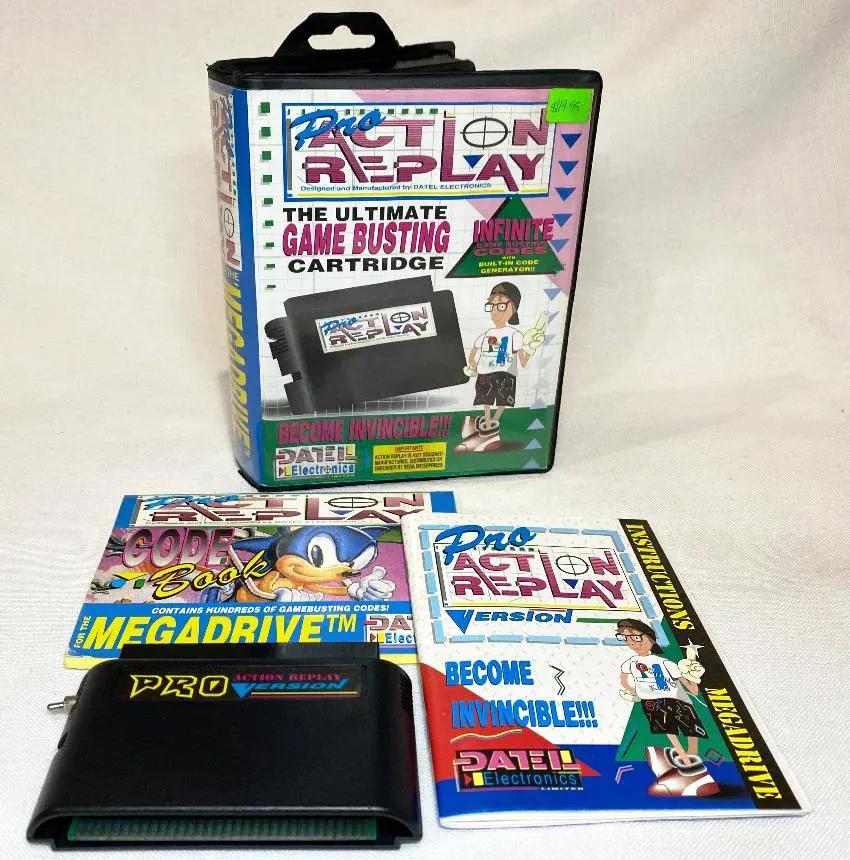Game | Sega Mega Drive | Boxed Pro Action Replay Cheat Cartridge Physical Video Games Game Datel