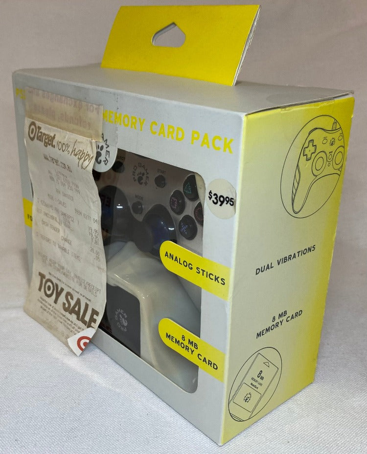 Controller | PlayStation PS2 | Sealed Pro Gamer Controller + Memory Card Pack