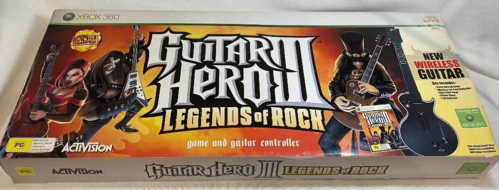 Controller | Microsoft Xbox 360 | Wireless Legends Of Rock Guitar Hero Guitar Game Controllers Controllers & Attachments Sony