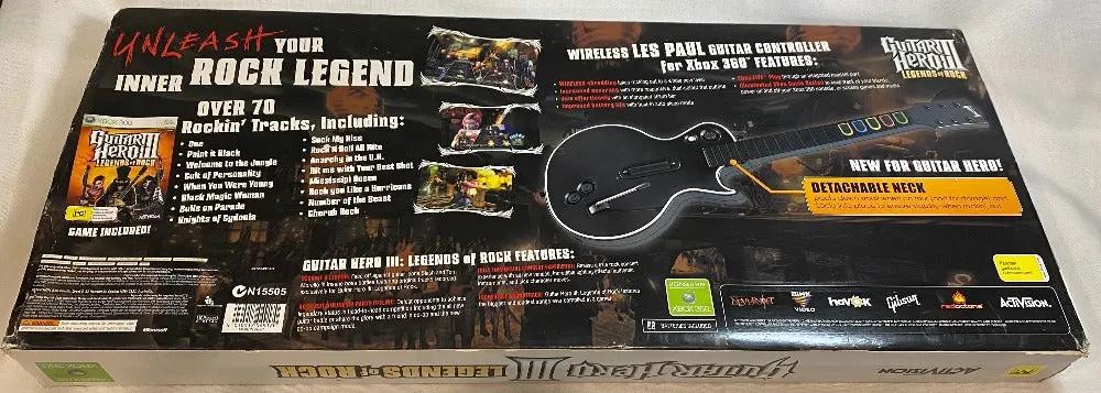 Controller | Microsoft Xbox 360 | Wireless Legends Of Rock Guitar Hero Guitar Game Controllers Controllers & Attachments Sony