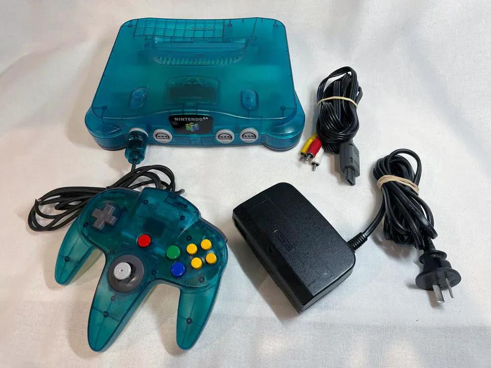 Console | Nintendo 64 | Ice Blue Funtastic N64 Console PAL Video Game Consoles Console Nintendo