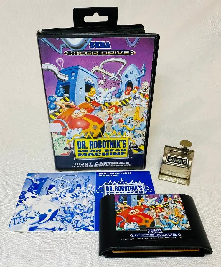 Game | Sega Mega Drive | Dr. Robotnik's Mean Bean Machine Physical Video Games Game Sega