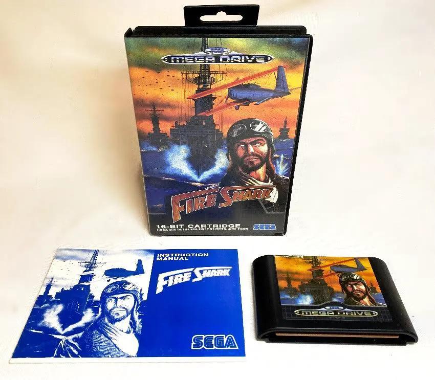 Game | Sega Mega Drive | Fire Shark Physical Video Games Game Sega