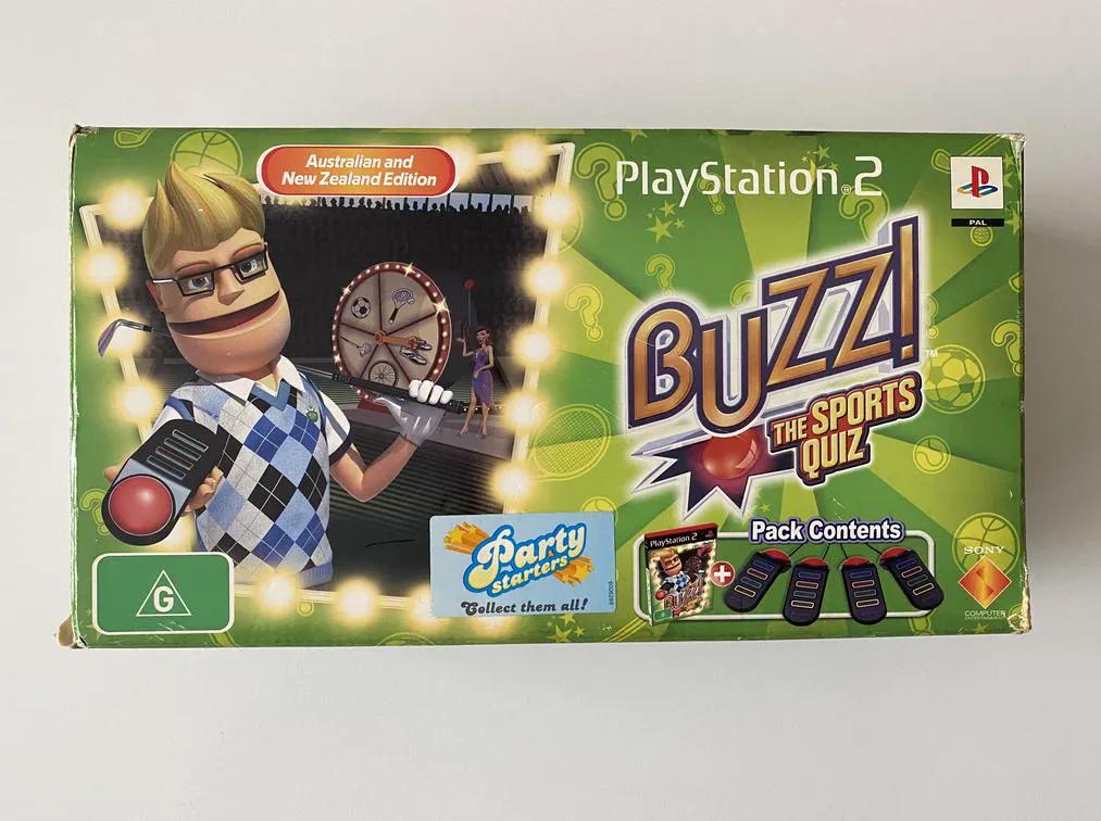 Game | Sony PlayStation PS2 | Buzz The Sports Quiz Controller Bundle Physical Video Games Game Sony