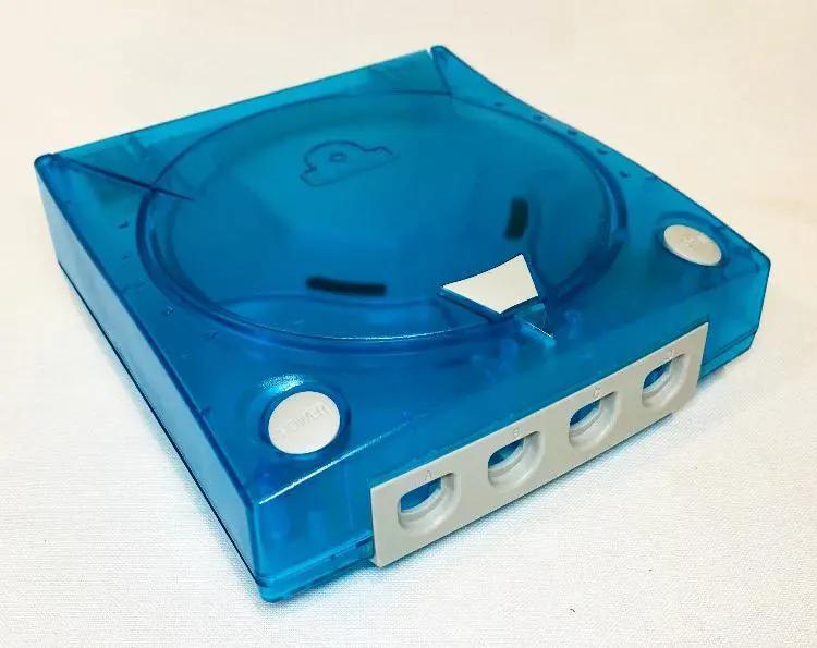 Accessory | Sega Dreamcast | Aftermarket Console Case Clear Teal Home Game Console Accessories Accessory Sega