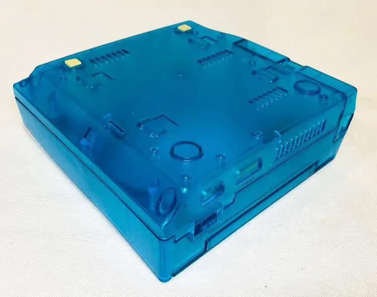 Accessory | Sega Dreamcast | Aftermarket Console Case Clear Teal Home Game Console Accessories Accessory Sega