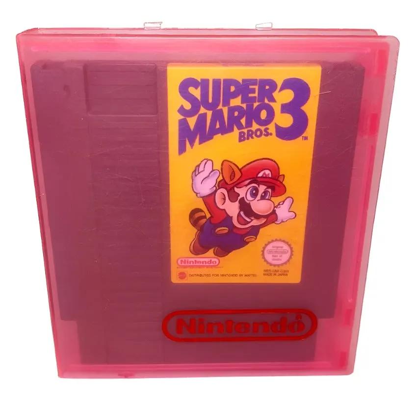 Accessory | Nintendo NES | Genuine Clear Pink Cartridge Case Home Game Console Accessories Accessory Nintendo