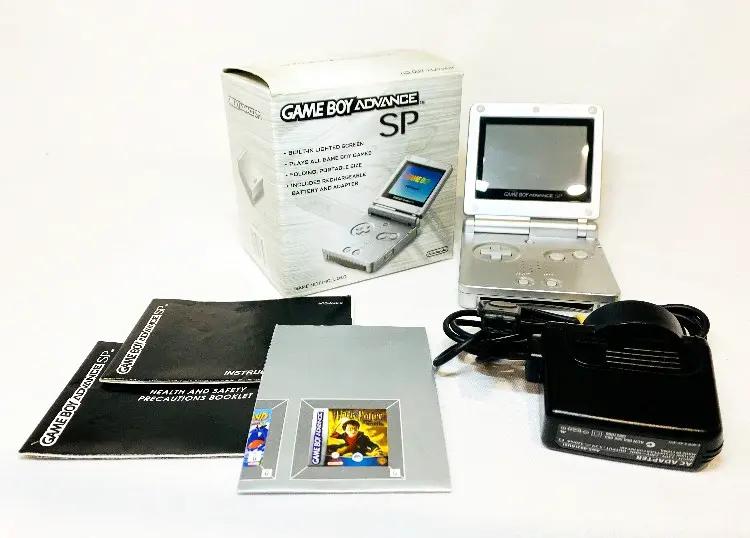 Console | Nintendo Game Boy Advance SP | Boxed Platinum Console Set Video Game Consoles Console Nintendo