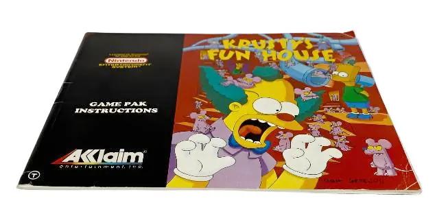 Game | Nintendo NES | Krusty's Fun House Physical Video Games Game Nintendo