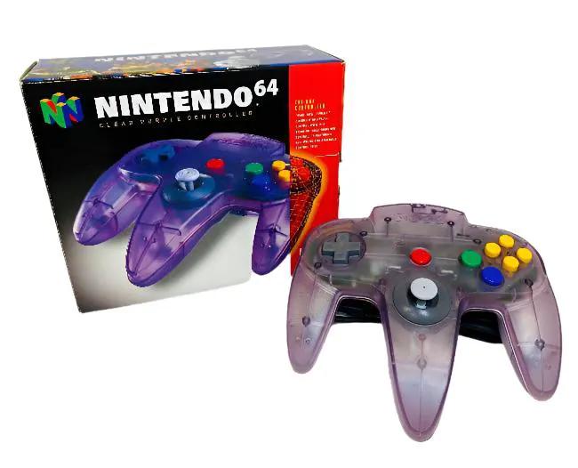 Controller | Nintendo N64 | Atomic Purple Boxed Controller Video Game Console Accessories Controllers & Attachments Nintendo