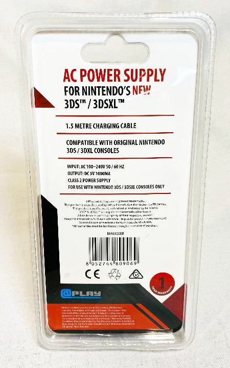 Power | Nintendo New 3DS 3DSXL | AC Power Supply