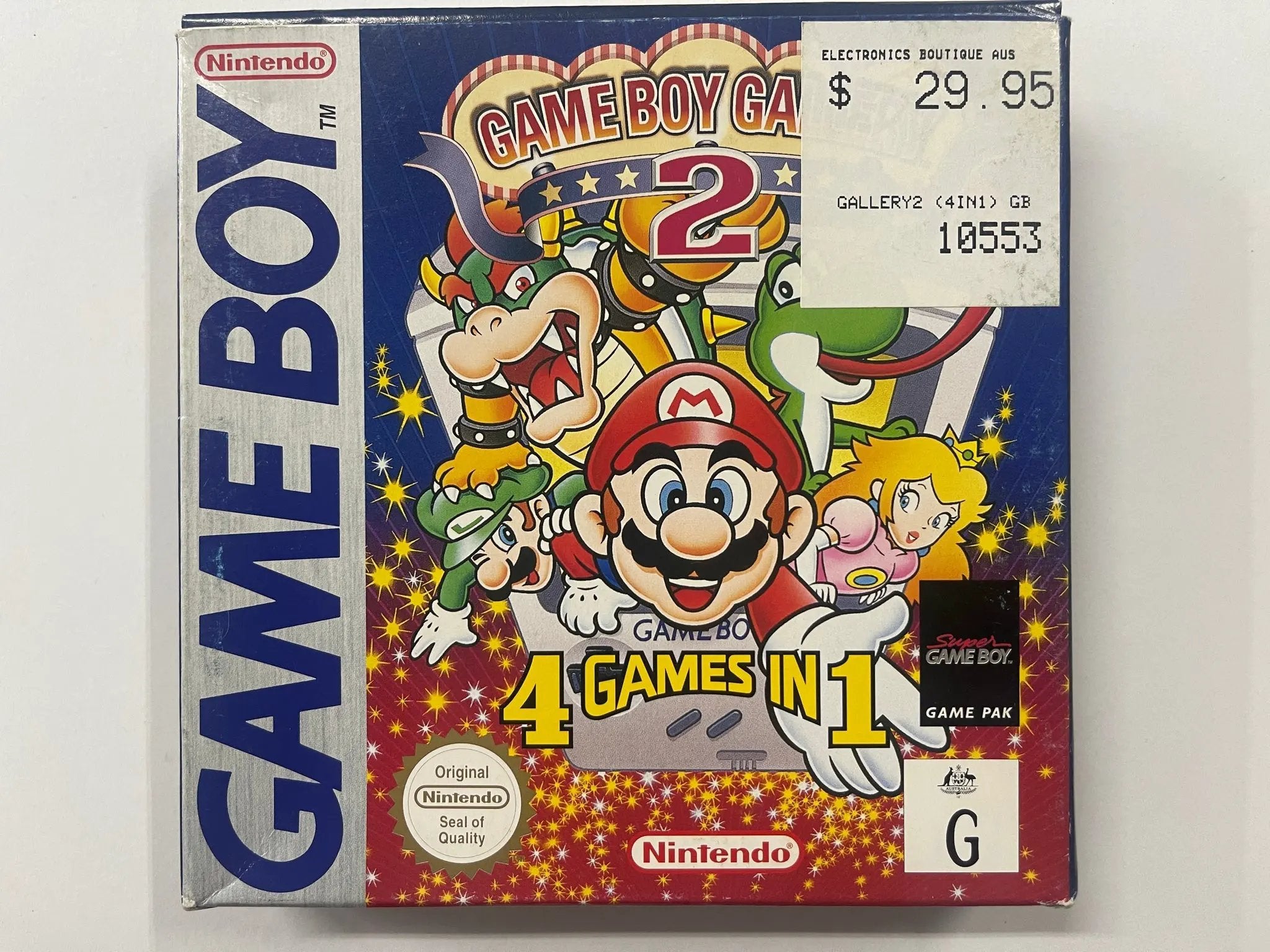 Game | Nintendo Game Boy GB | Game Boy Gallery 2: 4 Games In 1 Physical Video Games Game Nintendo