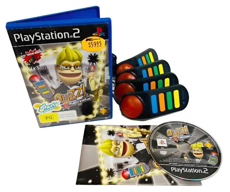 Game | Sony PlayStation PS2 | Boxed Buzz!: Hollywood Quiz Physical Video Games Game Sony